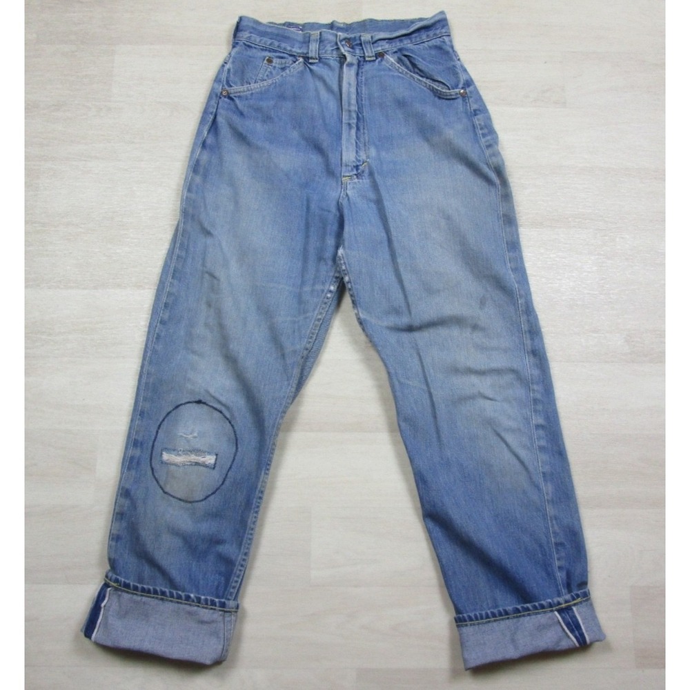 Vintage 50s JC Penney Foremost Selvedge Jeans Womens (27x28) Workwear Denim